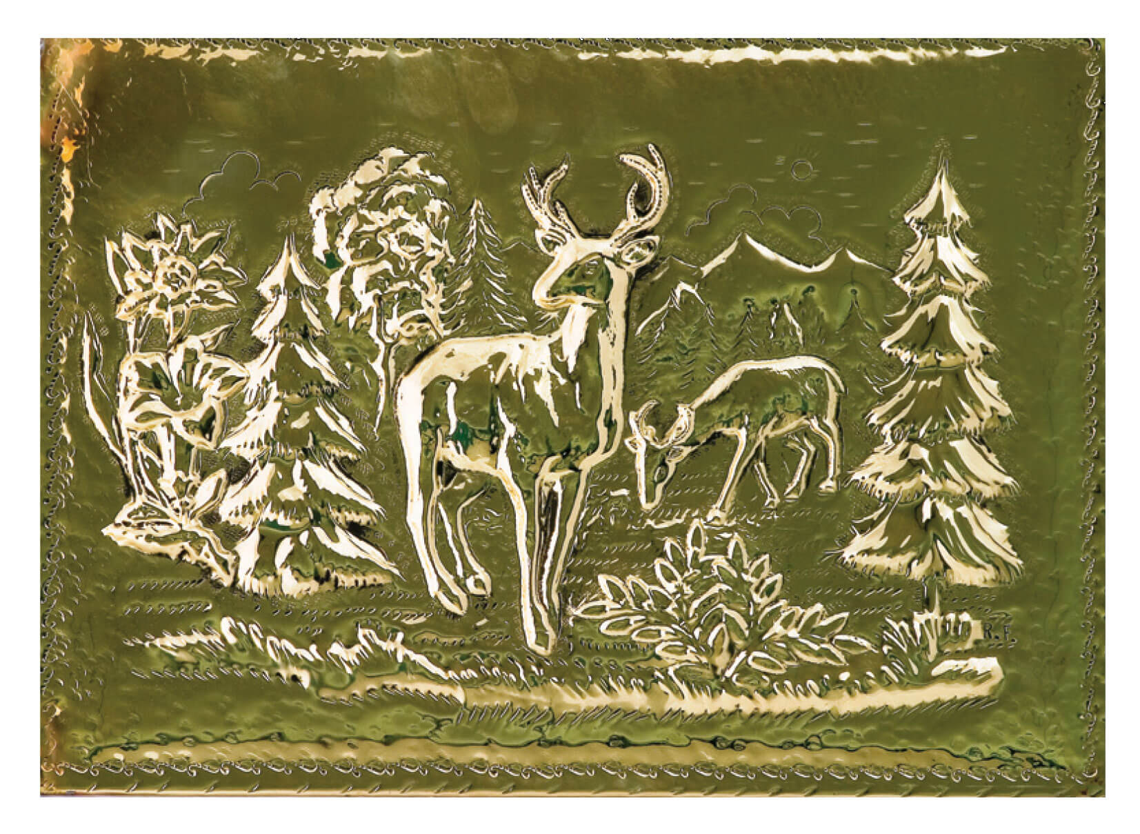 pannelli copriforno in ottone